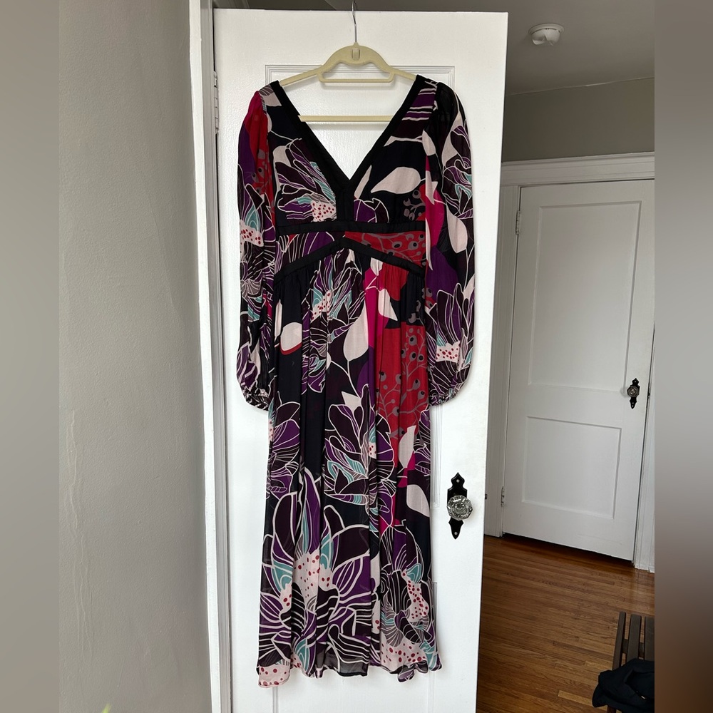 Anthropologie Let Me Be Floral Maxi Dress
